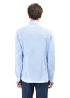 CAMICIA UOMO IN MISTO LINO AZZURRO - 3432E602L 233396 82 - Linassi