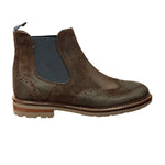 SCARPE UOMO BOOTS IN CAMOSCIO VINTAGE MARRONE 290 - Linassi