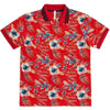 POLO UOMO ROSSO FUOCO - BIG PRINT EL. A30122 - Linassi