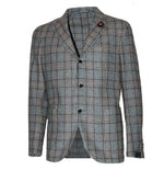 GIACCA UOMO PULL JACKET IN LANA E CASHMERE - GRIGIO MARRONE  22546AE - Linassi