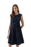 ABITO DONNA IN POPELINE COTONE MELTON BLUE - CFWWDR0100FRUT3027 3989 - Linassi