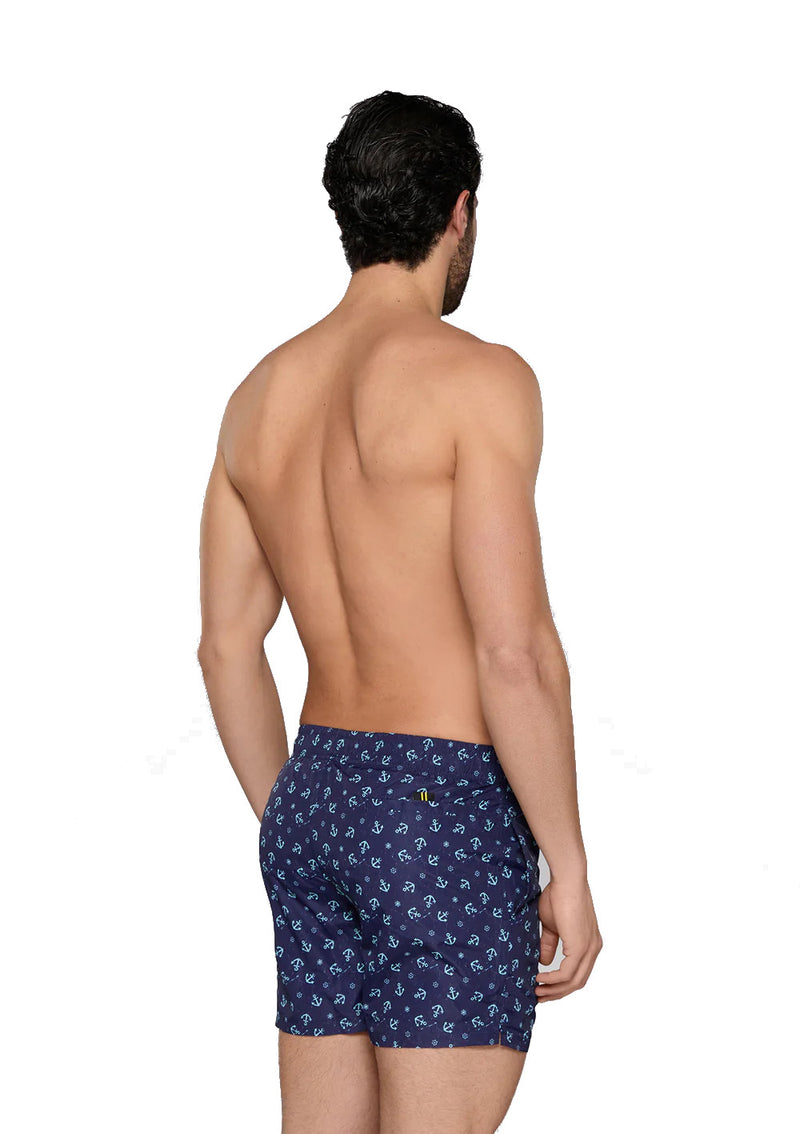 BEACHWEAR UOMO FANTASIA MOOD MARINE BLU - FK23-2045U - Linassi