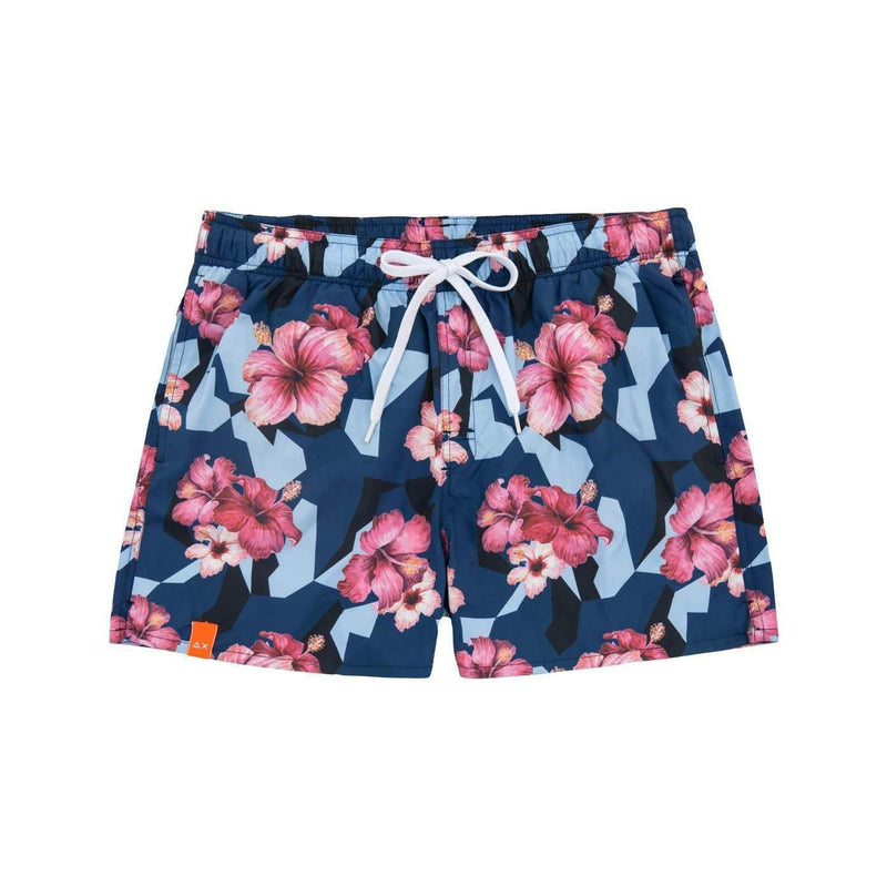 BEACHWEAR UOMO NAVY BLUE - SWIM PANT CAMOUFLAGE H30103 - Linassi