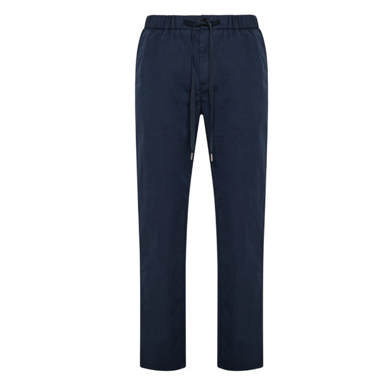PANTALONE UOMO CON COULISSE IN COTONE STRETCH NAVY BLUE - P32106 07 - Linassi
