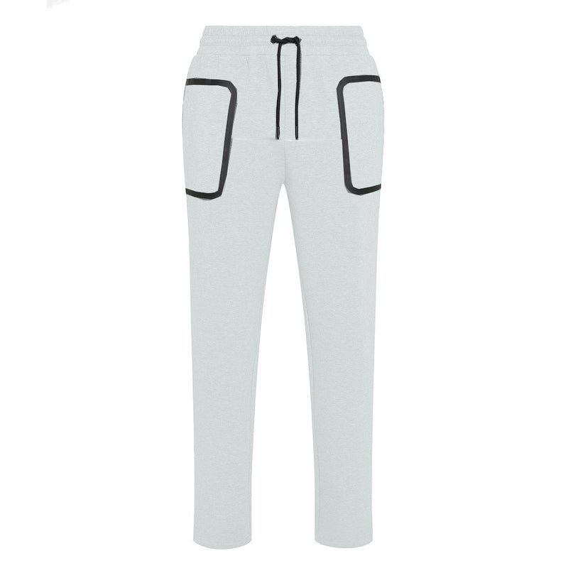 PANTALONE UOMO IN COTONE TECNICO STRETCH BIANCO - SCHMITT 730 - Linassi