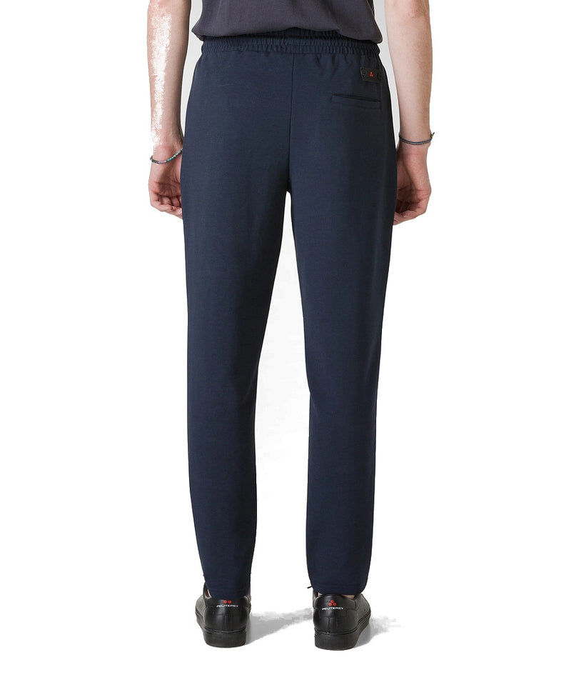 PANTALONE UOMO IN COTONE TECNICO STRETCH BLU - SCHMITT 230 - Linassi
