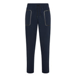 PANTALONE UOMO IN COTONE TECNICO STRETCH BLU - SCHMITT 230 - Linassi