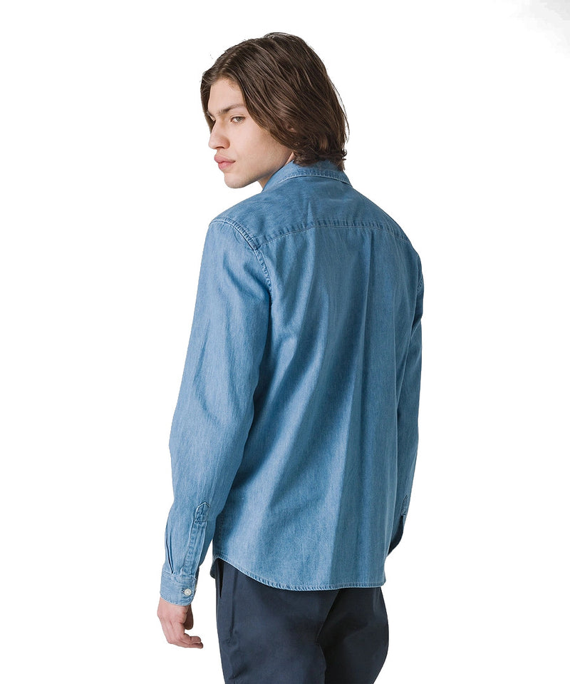 CAMICIA UOMO IN COTONE STRETCH CHAMBRAY - VINTEX CHA 238 - Linassi