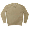 MAGLIA UOMO MANICHE LUNGHE IN PURO LINO  DARK GREEN - STRIPE CREW NECK  WOMAG1849 - Linassi