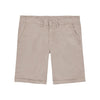 BERMUDA UOMO  IN COTONE STRETCH  BEIGE - FOLD SOLID  B19101 - Linassi
