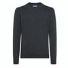 MAGLIA UOMO GIROCOLLO DOUBLE RIB GRIGIO - K42105 47 - Linassi