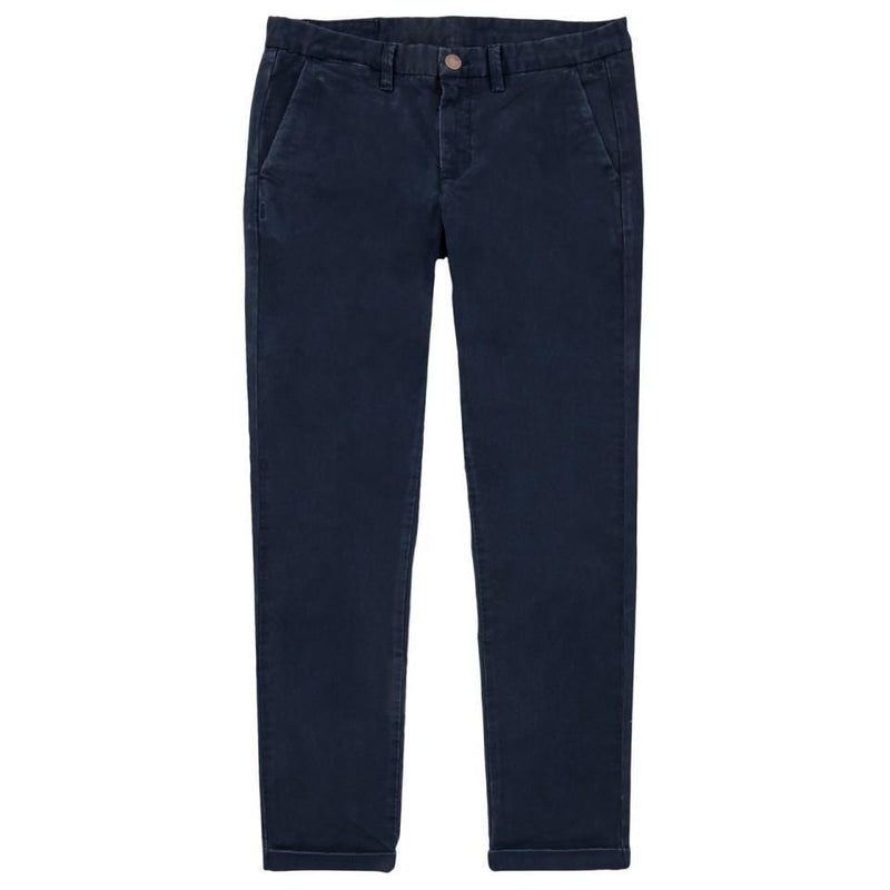 PANTALONE UOMO CHINO COTONE STRETCH - NAVY BLUE - Linassi